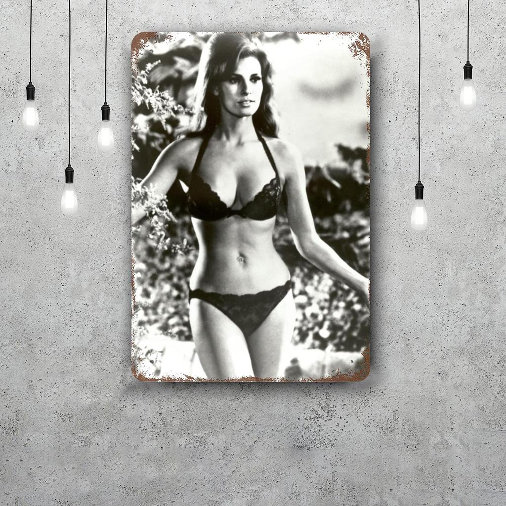 raquel welch Funny Bar Metal Sign Retro Plaque Vintage Sign Alcohol Drinker Pub Club Man Cave Kitchen Wall Decoration