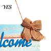 Ocean Themed Decor Welcome Decorative Sign, Wooden Mediterranean Retro Style Long-lasting Door Decoration Wall Mounted Sign for Indoor Outdoor