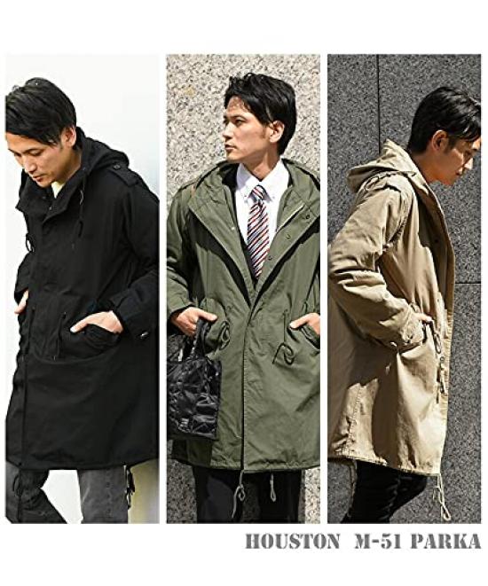 Houston Parka Mod Aoshima Size S M-51 Coat, Model, Black, (Approx. XL-3L)