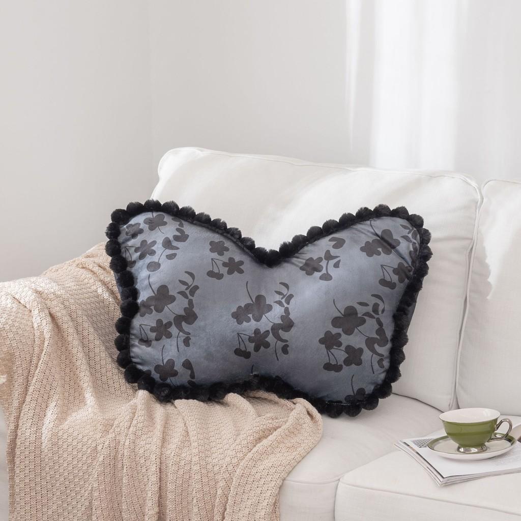 Modern Butterfly Decorative Pillow With Cotton Linen Cover For Bedroom And Sofa Comfort