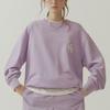MLB Old Flower Sweatshirts Unisex Purple Crew Neck Moderate Regular 31MTM2111-07V