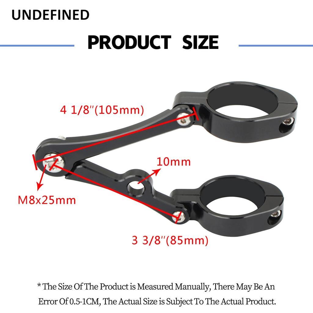 Držák držáku světlometu 50MM-54MM pro Yamaha Honda Harley Suzuki BMW Bobber Cafe Racer Držák na světlo na vidlici soporte faro moto