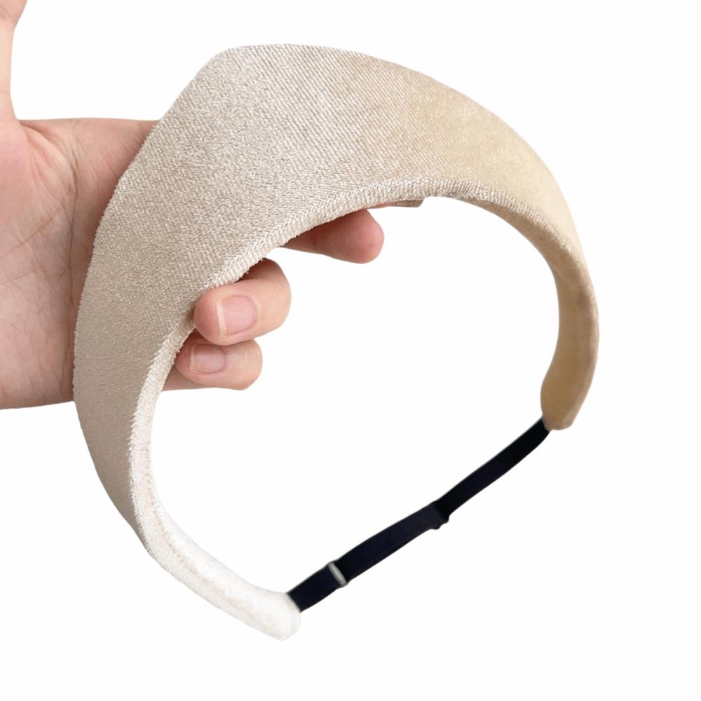 Elegant Velvet Crown Headband Multiple Colors European Hairband Smooth Texture Headwear  Women