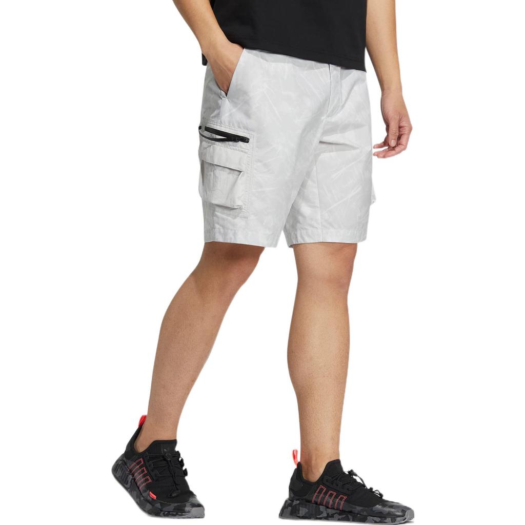 Adidas Gradient Straight Loose Sports Shorts Men Bottoms Light-Grey HS7289