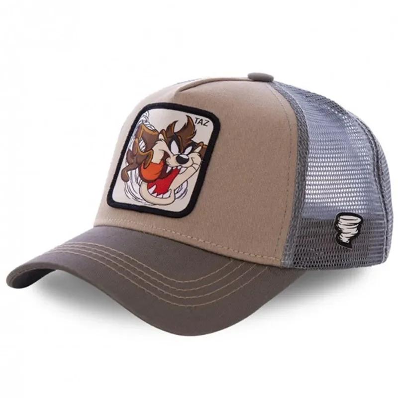 High Quality Anime Cartoon Snapback Cotton Baseball Cap Men Women Hip Hop Dad Mesh Hat Trucker Hat