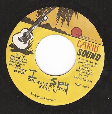 

7inch Record EARL 16 She Want My Love MSC3011 Carib Sound Jamaica Reggae Ska Dub Used