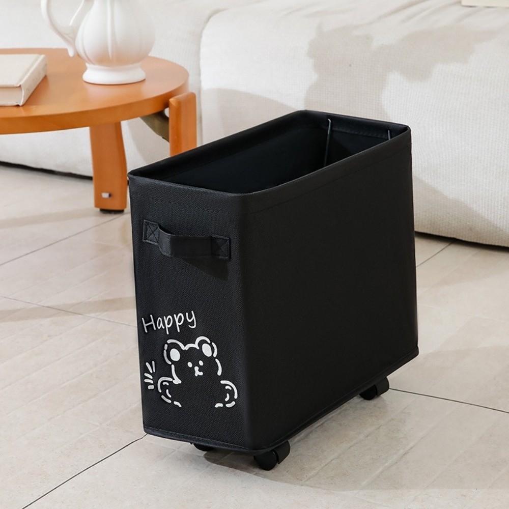 Large Capacity Cart Storage Basket Space Saving Dirty Clothes Basket Bathroom