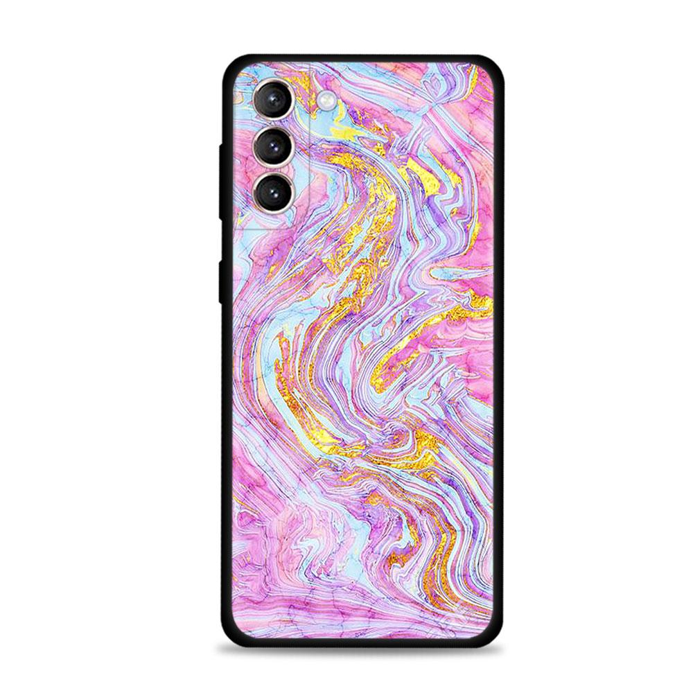 Hülle für Samsung Galaxy S22 S21 S20 Ultra Fe S10 S9 S8 Plus S10e Note 20ultra 10plus Cover Beauty Marble Gold Texture Quicksan