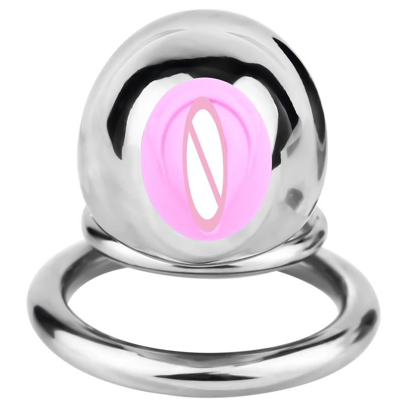 LEZEE Male Chastity Cage Chastity Belt With Peeing Hole Silicone Imitation Clitoris Plug Penis Cages Urethral Lock Sex Toys