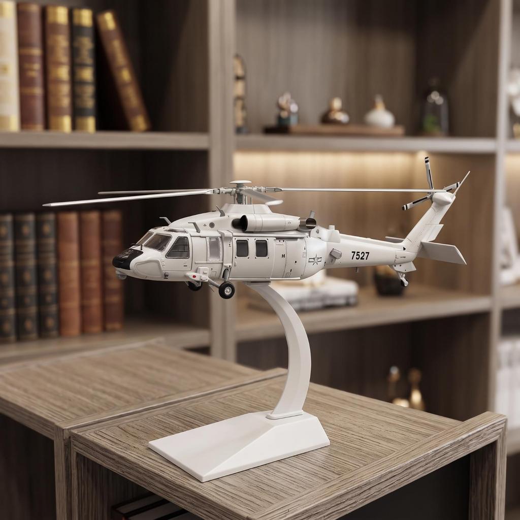 Z-20 Helicopter Model Alloy with Stand Long-Lasting