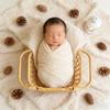 Retro Rattan Posing Bett & Korb Stuhl 1 Stück Baby Kleinkind Junge Mädchen Foto Shooting Requisiten Studio Hintergrund Fotografie Zubehör