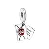 Perline Charms Harry Potter Bracciale Serpente Collana Gioielli Fai da Te Regalo Donna Perline Pendenti Originali