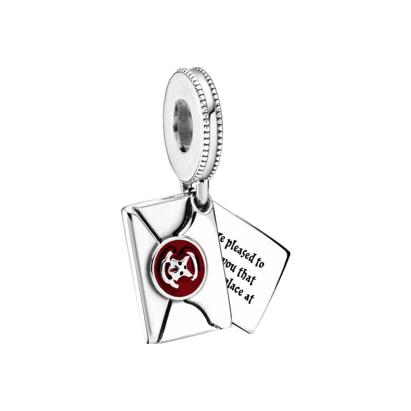 Perline Charms Harry Potter Bracciale Serpente Collana Gioielli Fai da Te Regalo Donna Perline Pendenti Originali