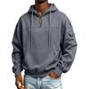 Men's Hooded Sweatshirt with Arm Pocket, Long Sleeve Pullover for Casual Everyday Wear