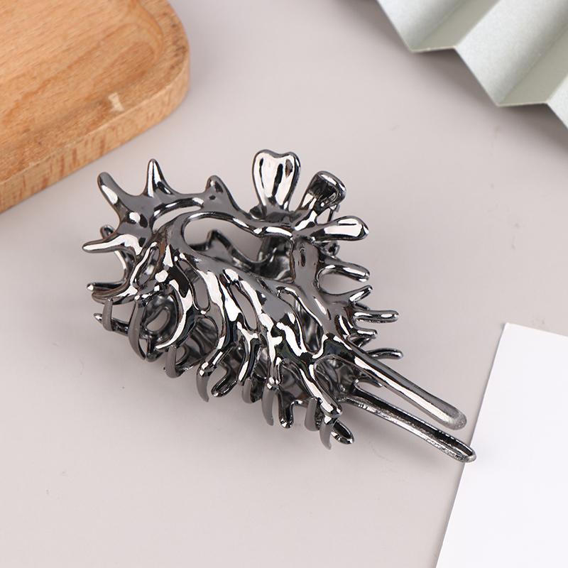 

1шт креативные уникальные красочные инопланетные металлические раковины когти для волос для женщин и девочек головные уборы as the picture