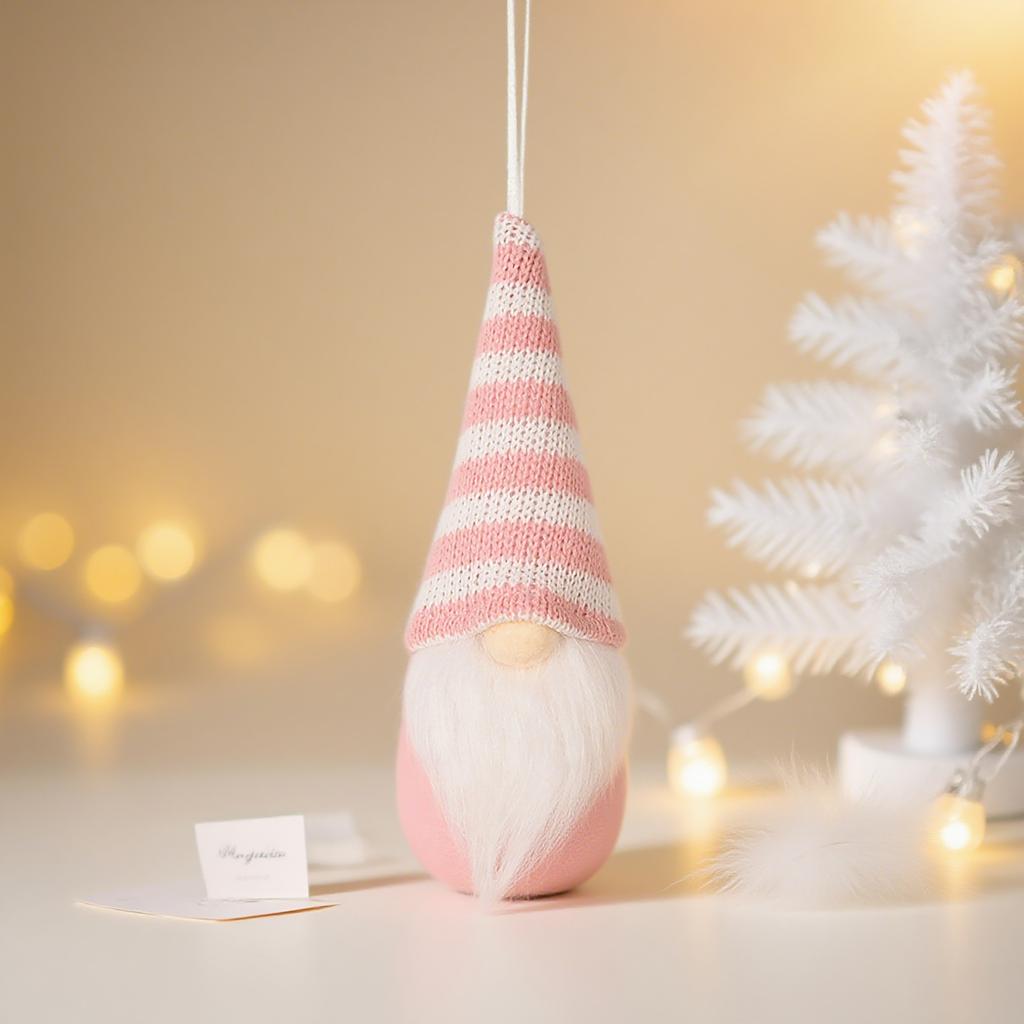 Christmas Decorations Creative Colorful Knitted Santa Faceless Old Man Pendant Goblin Pendant Dwarf Pendant