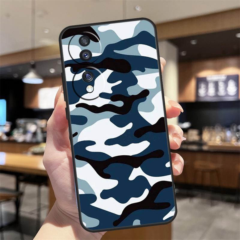 Military Army Camouflage Pattern Case For Honor Magic 7 5 6 8 Lite Honor 400 200 Pro 50 70 90 X8c X9a X9b X9c X9d Win RT Cover