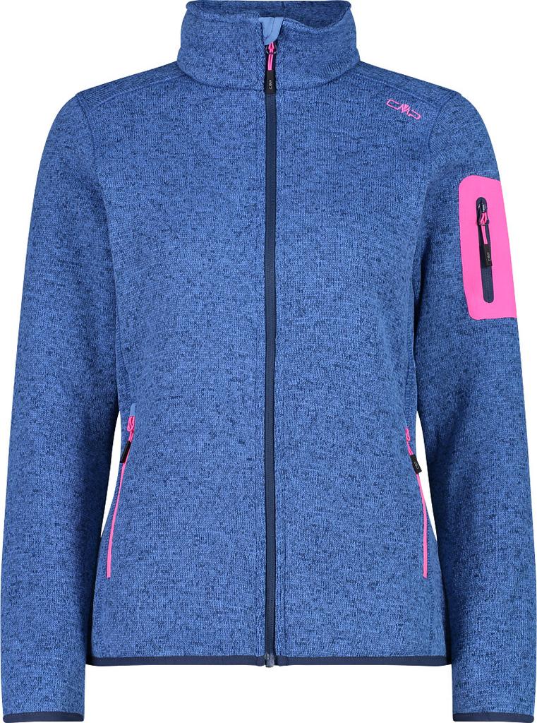 Куртка CMP Woman Fleece Jacket (3H14746) Куртка трикотажная меланжевая Fleece Jacket (3h14746-05et) opale-bianco
