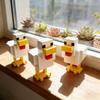 Three-Piece Suit, 3DPrint Pixel Chicken Model, Perfect for Decorating Your Desk or Living Room