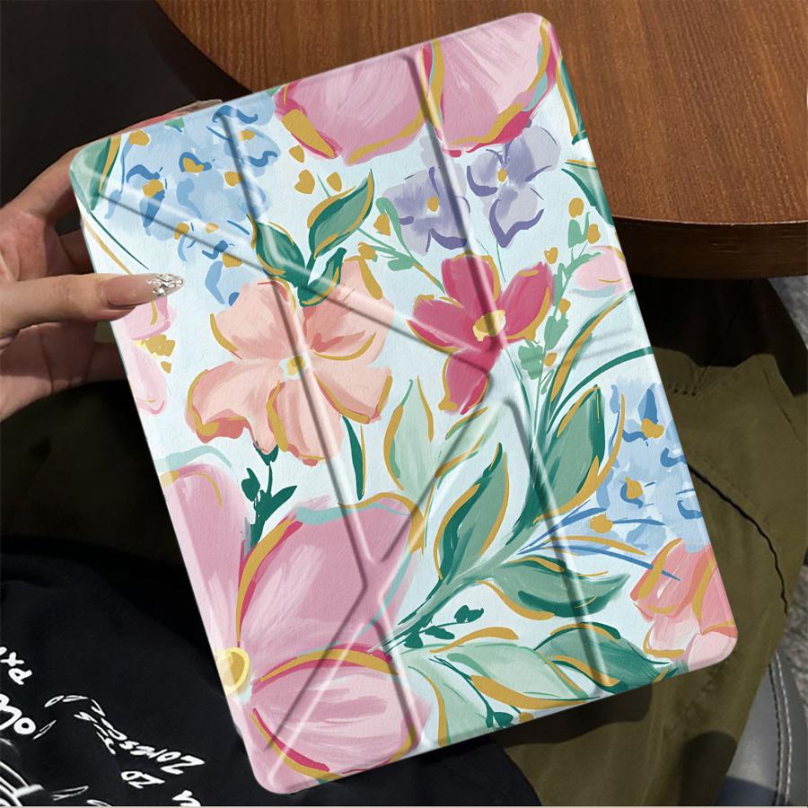 Holder Cover Tablet Case For iPad Pro 2025 Mini 6 7 Pro 11th 10th 9th 8th 7th 12.9inch Air 4 5 M3 M2 1 2 M4 11inch Cartoon