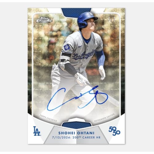 2024 Topps 50/50 Shohei Ohtani 10-Pack Box (2024 Topps 50/50: Shohei Ohtani 10-Pack Box) Shohei Ohtani [Completely Unopened Box]