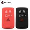 KEYYOU For Volvo XC60 S60 S60L V40 V60 S80 XC70 Silicone Case Cover Fob Remote Key Shell Car Key 5 Buttons New Arrivel