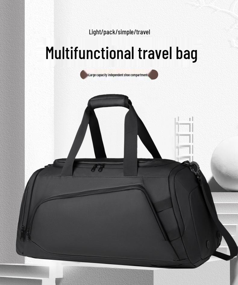 Unisex Travel and Gym Bag with Shoe Compartment, Wet/Dry Separation, Large Capacity for Short Trips and Sports.