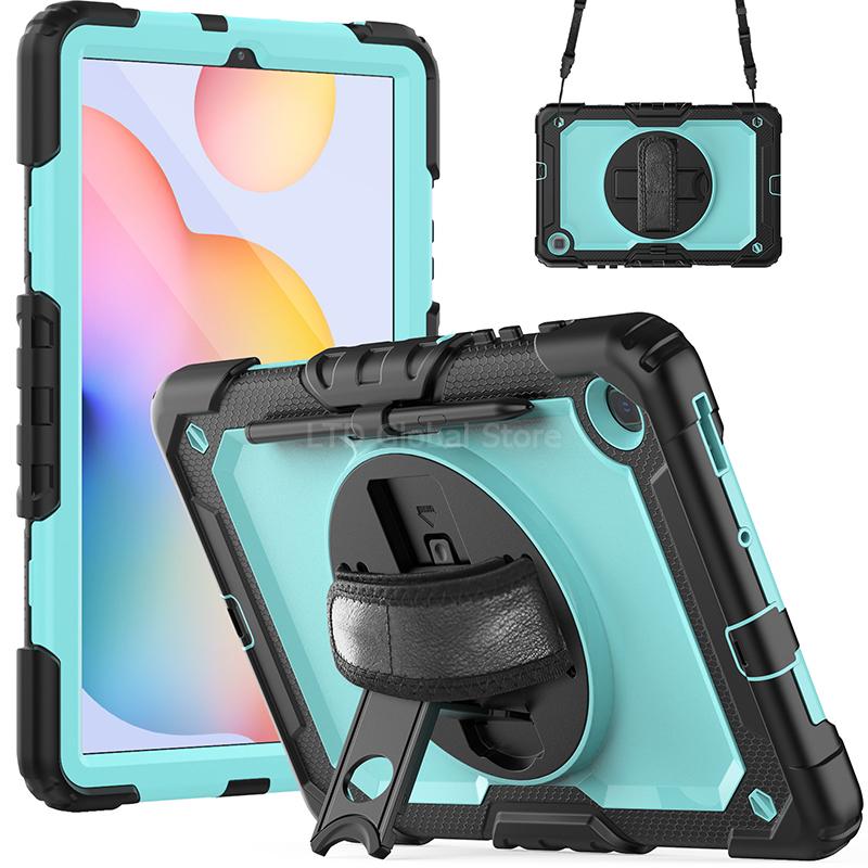 Case For Samsung Galaxy Tab S6 Lite 10.4 P620 P625 P613 P619 P610 P615 Tablet Case Kickstand 360 Rotation Cover