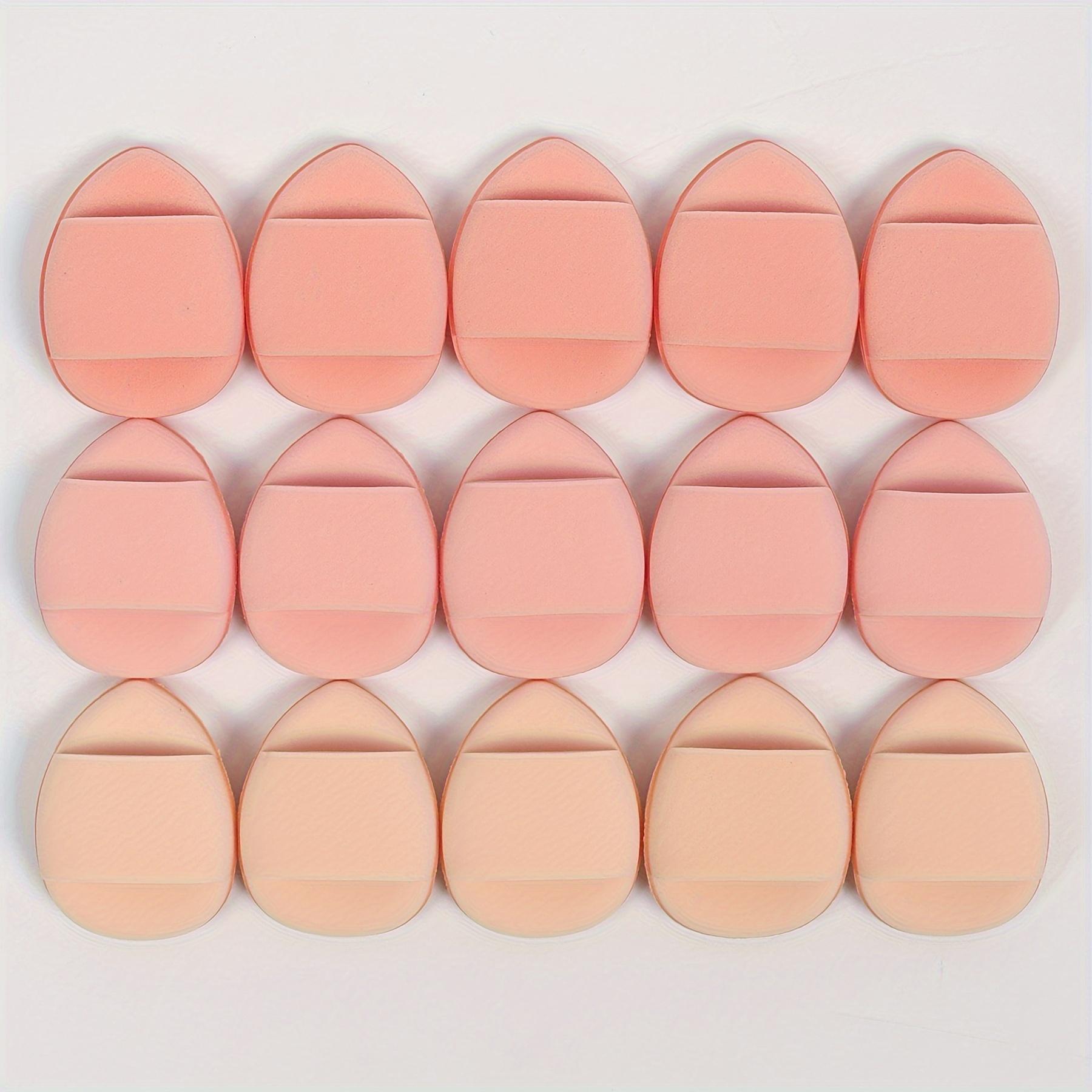

Peach Finger Puffs 15-30-60 Pack. Finger-Shaped Air Cushion Puffs. Includes Air Cushion Puff Powder, Latex-Free Mixed Sponge, and Makeup Puffs for Liq