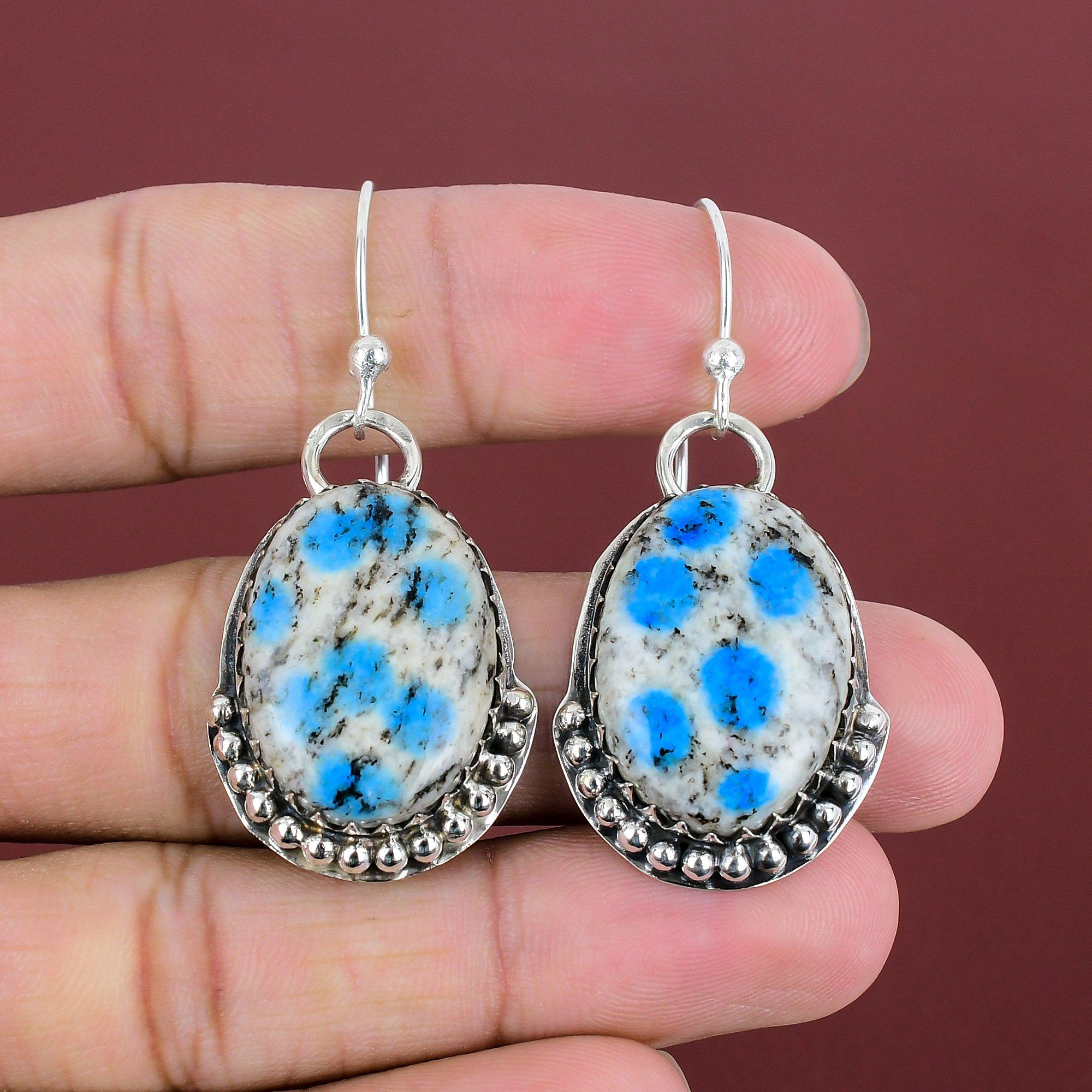 

K2 Jasper Earrings Handmade Gemstone Earring 925 Sterling Silver Earring Amazing Jewelry Healing Stone Earring Gifts For Wife Silver Jewelry