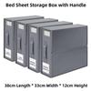 Large Capacity Foldable Non-Woven Fabric Four-Piece Set With Visible Windows for the Bed - Four-Piece Set Storage Containers