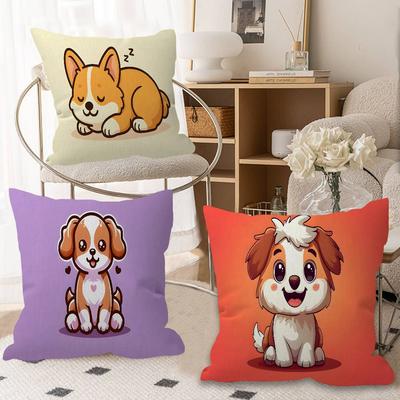 Cute Dog Pillow Anime Pillow Sofa Bed Head Pillow Cover Cushion Cover 45x45 Cm Fashion
