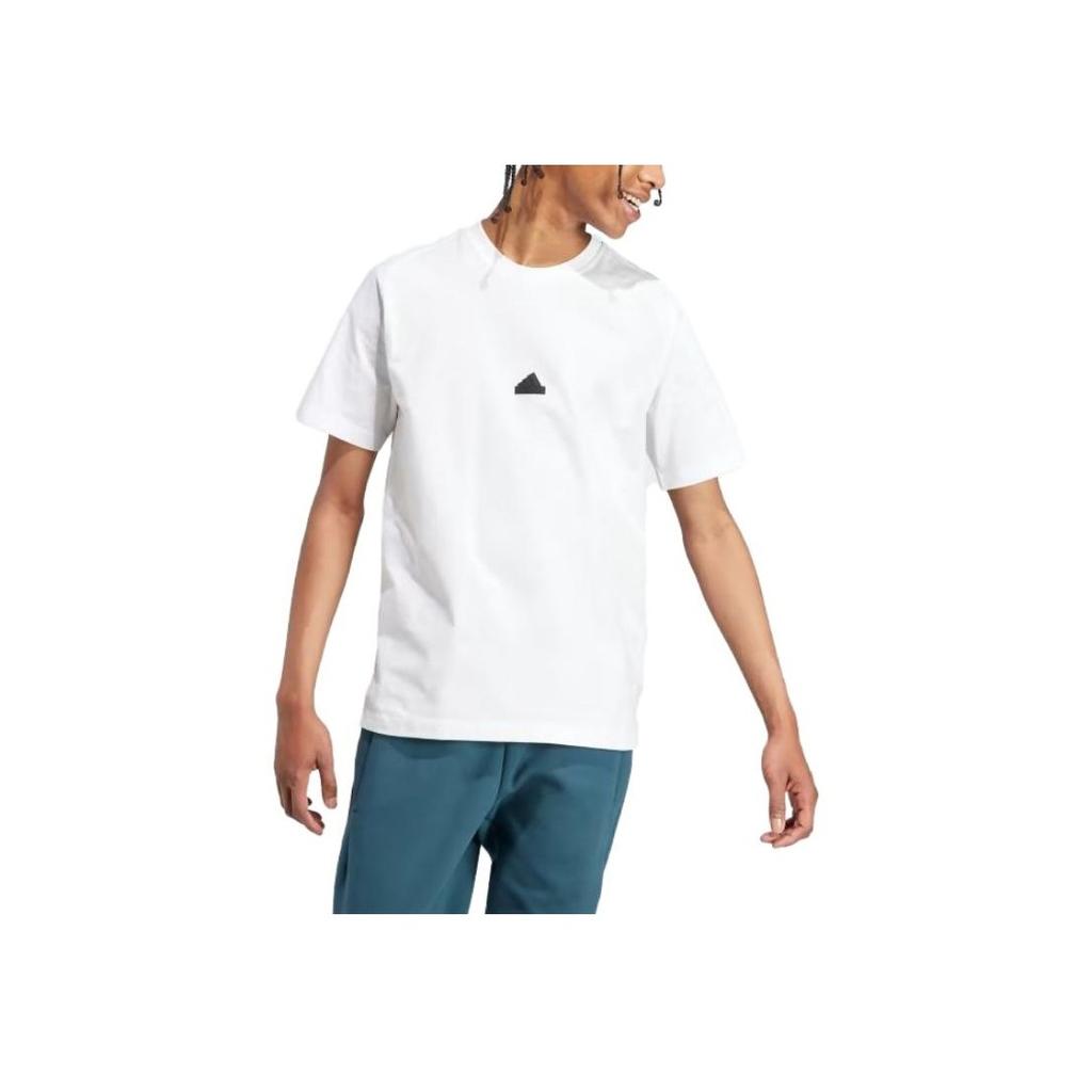 Adidas Z.N.E. Series Logo Crew Neck Short Sleeve T-Shirt Men Tops White IL9470