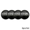 Set di 4 Adesivi Tappo Centrale Mozzo Ruota Auto Emblema OZ da 56 mm Adatti per Adesivi Emblema 3D OZ Racing Decorazione Styling Automobilistico