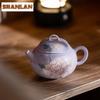 170ml Hand-painted Carved Peony Teapot Vintage Tea Infuser Pot Tea Soaking Kettle With Ball Hole White Tea Drinkware Ornaments