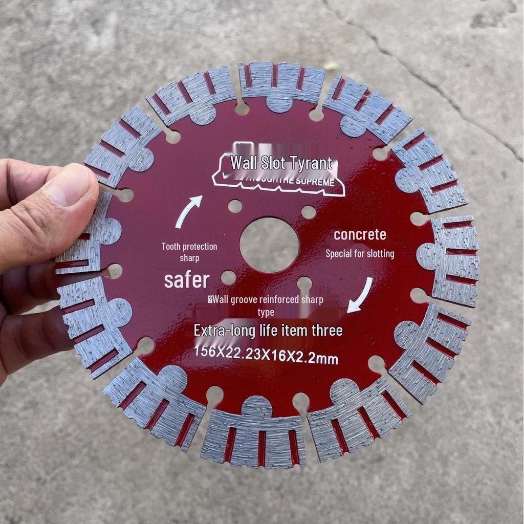 Diamond Cutting Disc for Wall Slotting & Concrete Grooving - Ideal for Stone, Marble, Renovation, Water & Electricity Projects