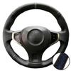Car Interior Braid Black Perforated Non-slip Artificial Leather 2009-2014 Samsung QM5 Steering Wheel Cover For Renault Koleos