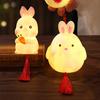 Cartoon Chinese Rabbit Lantern Blessing Antique Lantern Portable Handheld Lamp  Kindergarten