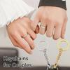 2pcs Creative Finger Key Chains Bag Charm Hand-In-Hand Keychain  New Year Gifts