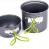 Portable Camping Cookware Set with Integrated Stove