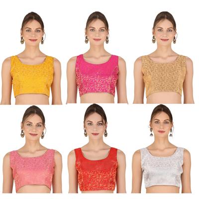 Women's Casual Wear Round Neck Blouse Indian Desigenr Ethnic Readymade Choli
