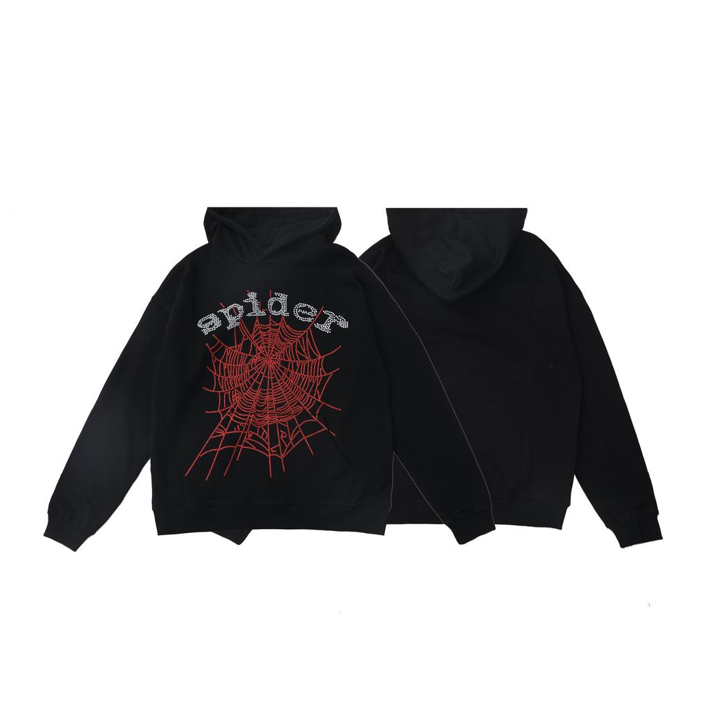 Wholesale Spder555 heavy fleece hoodie European and American trendy brand sweater men and women couples winter