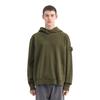Stone Island Ss23 Ghost Pieces Solid Color Fleece Hooded Sweatshirt Men sweatshirt Military-Green 7815612F3-V0054