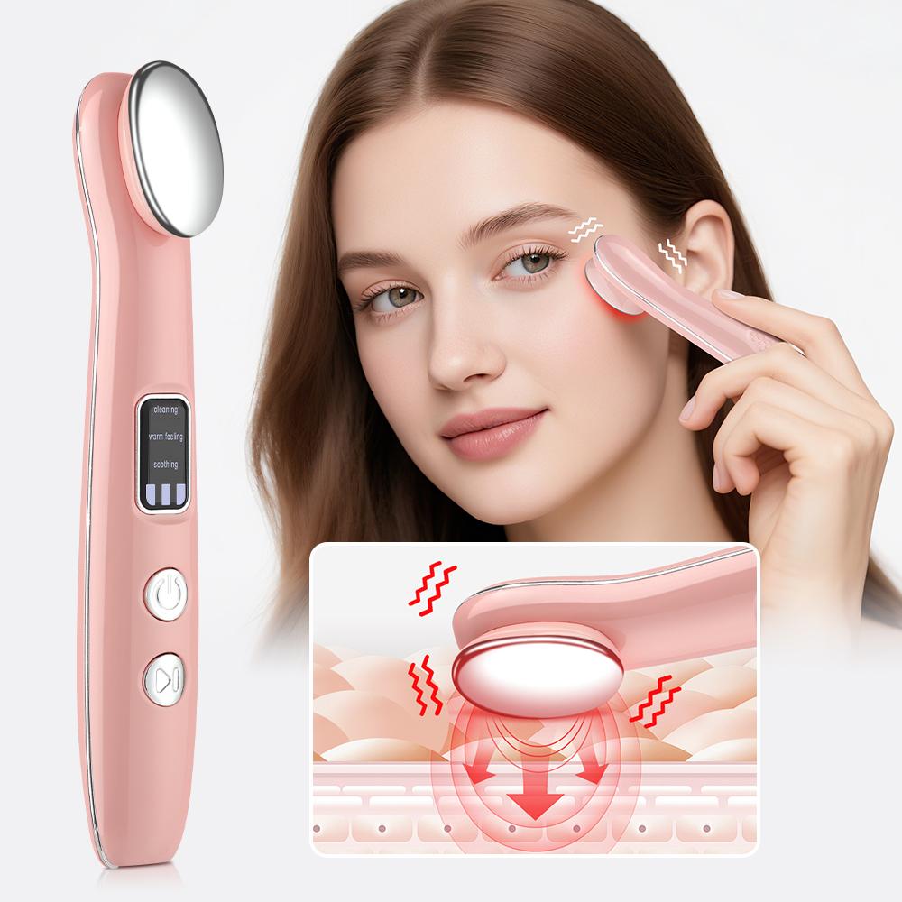 New Eye Lifting Beauty Massage Wand Rechargeable Hot Compress Vibration Massager Relieve Eye Fatigue Dark Circles Eye Skin Care