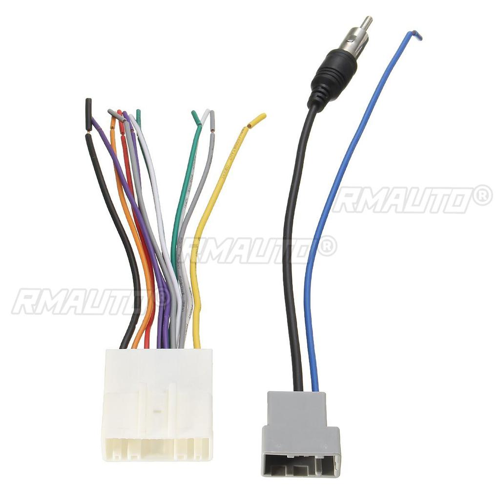 Car DVD Radio Stereo Wire Harness Cable Plug FM Radio Antenna Cable Connector Cable Adapter for Nissan/Subaru