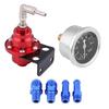 Universal Aluminum Car 160psi Adjustable 1: 1 Fuel Pressure Regulator Oil Gauge Kit (Black)