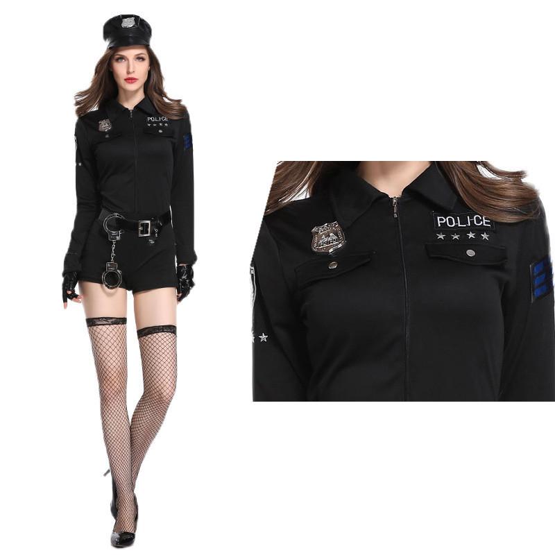 

Stylish And Elegant Police Costume For Adults Featuring Comfortable Short Skirt Design JC15004