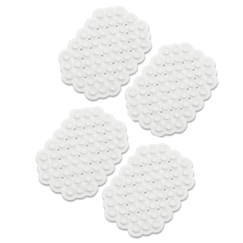 Plus One Double-Sided Suction Cup Adhesive Sheets, Approx. 9.2 X 6.5 Cm, Pack of 4, Made In Japan