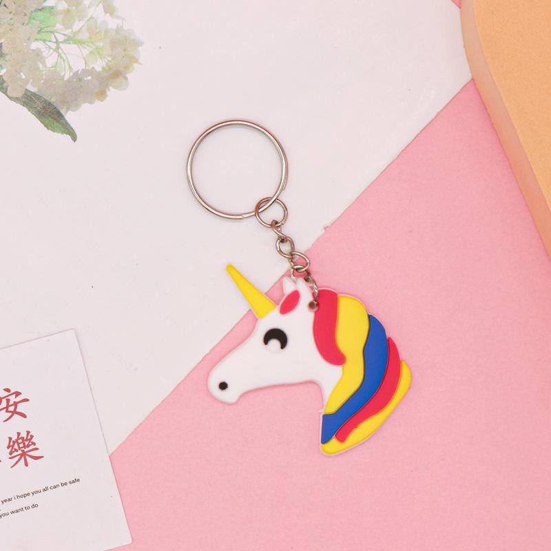 Cartoon Silicone Keychain Keyring - Soft PVC Rubber Key Hanger