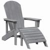 Adirondack Chair Light Grey 82 X 74 X 92 Cm HDPE